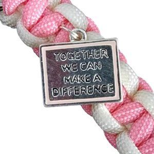 Together We Can Make A Difference Paracord KeyChain